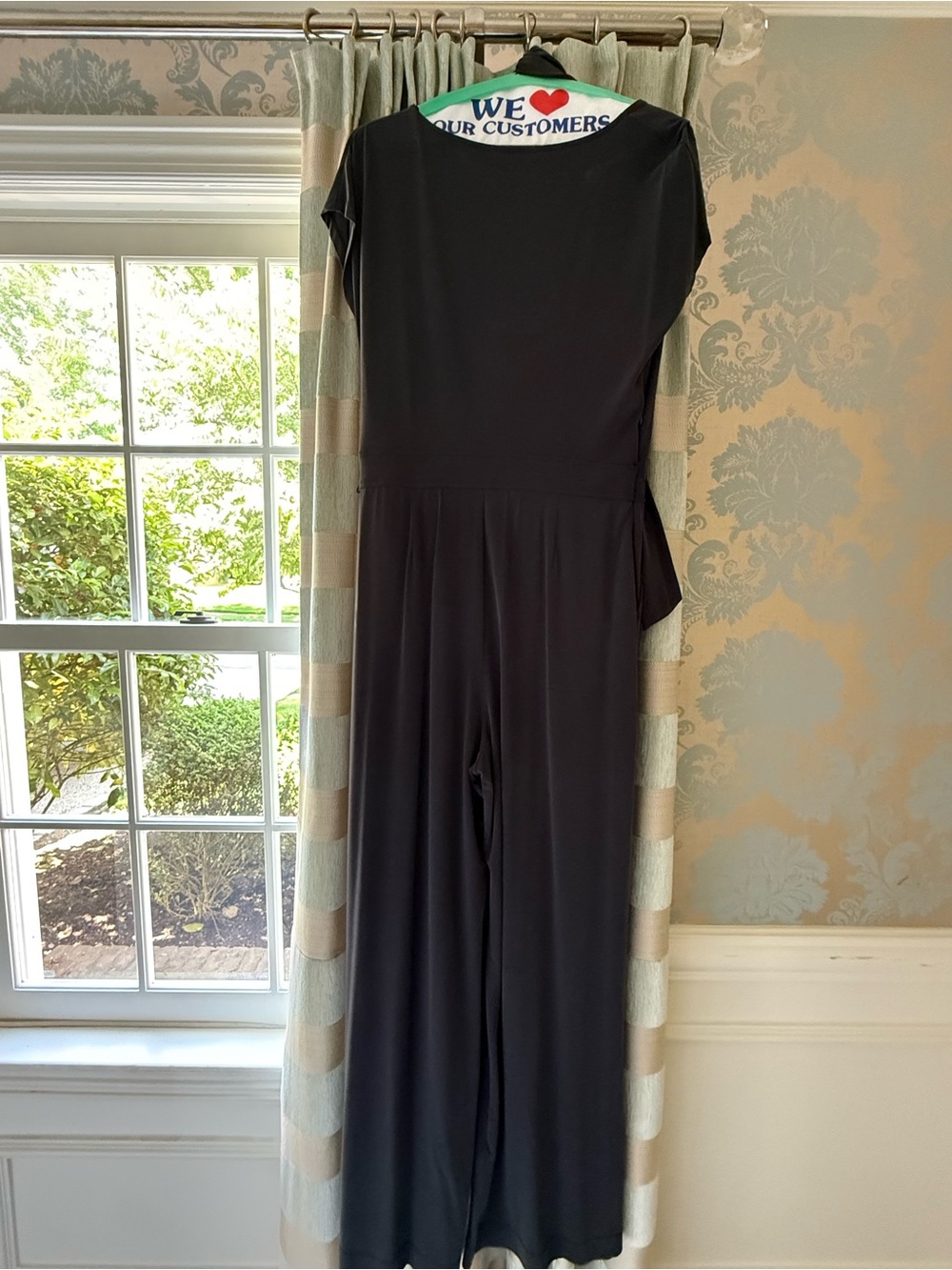 Banana Republic Black Wide-Leg Short Sleeve Jumpsuit